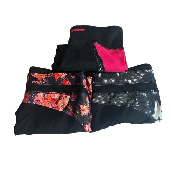 Bundle of Three Fabletics Active Pants – Tie-Dye and Capri Style, Size XS - Picture 1 of 15